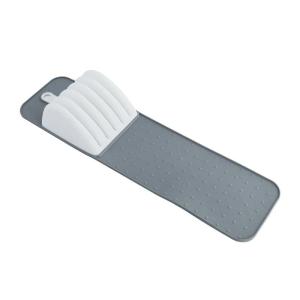 【D】Premium Knife Holder Organizer – Soft-Grip Non-Slip Knife Mat with 5 or 11 Slots for Kitchen Drawer Storage