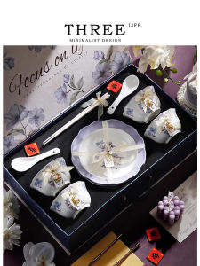 THREE LIFE | Housewarming New Home Ceramic Tableware Set