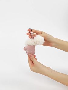 Furry Gloves Charm Accessory