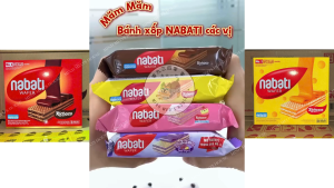 Thùng 6 hộp Bánh Kem Xốp Nabati Phô Mai/Chocolate Hộp 330g (22 thanh / hộp x 15g)