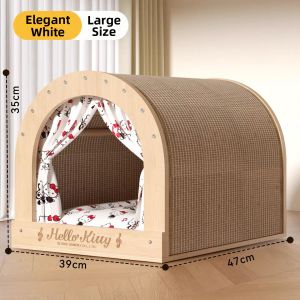 SHENJINGMAO | All-Season Scratch Resistant Large Cat Bed With Play and Sleep Function