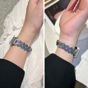 New Arrival Cuban Link Chain for Huawei Bracelet 9 Strap Bracelet 8 Smart Bracelet Watch Band 7nfc Version Metal Watch Bracelet 6pro Bracelet Womens Nine Eight Seven Six 9 Generation 8 Wrist Strap Sports Summer