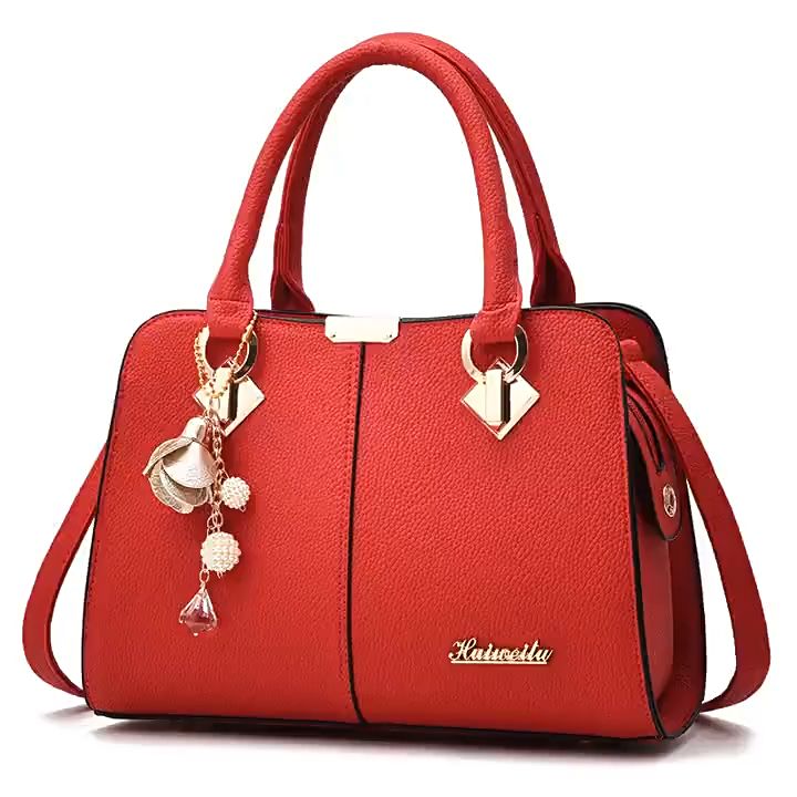 SEAN KELLY Women Leather Boston Bag Tote Bag Romance Handbag sling bag ...