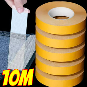 10M Double Sided Fabric Tape Pants Hem Tapes No Iron DIY Clothes Shorten Self Adhesive Sewing Tools For Pants Edge Home Sewing Tools