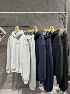 Thickened Fleece Hoodie Sweatshirt Set Casual Pants Mens Comfortable Fashion Autumn Collection Long Sleeve Youth Outfit