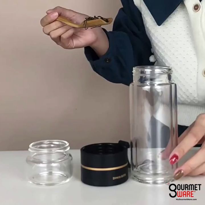 [SG STOCK] Double Glass Wall Tea Infuser Cold Brew Coffee Strainer