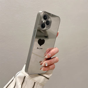 Honor 400 pro Liquid Silicone Phone Case Full Cover Anti-Fall Creative Personalized Ins Style Mirror Surface Electroplated Glass Protective Cover