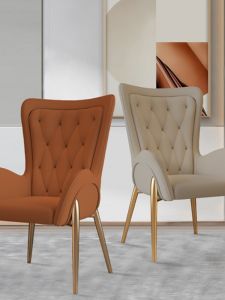 Nordic Style Accessible Luxury Dining Chair Modern Minimalist Internet Celebrity Desk Chair Casual Household Backrest Manicure Cosmetic Chair Make-up Chair