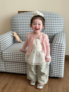 Girls Sleeveless Summer Dress Fashionable Tulle Skirt High Waist Cotton Polyester Birthday Cake Shape Puffy Net Gown Kids Clothes