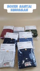 Celana Boxer Pria Kingsman Big Size Glow Rajut Woven Isi 1Pcs