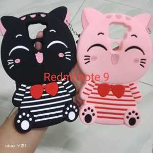 XIAOMI REDMI 9A 9C NOTE 9 6 6A 5A 4A CASING 3D BONEKA KUCING MOTIF CASE KARAKTER PELINDUNG HANDPHONE TERBAIK