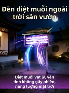 YUANMUXUAN | Powerful Solar Outdoor Silent Mosquito Killer Lamp