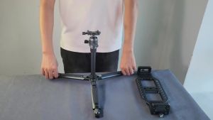 LEAPLIGHT Aluminum Alloy Laptop Stand Horizontal Vertical Screen Clamp Portable Holder W/ Arca Swiss Plate 1/4 Screw for Tripod
