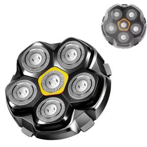 Magnetic 6 Blades Head Shaver Replacement Heads for Many 6D Magnetic Electric Razor for Bald Men