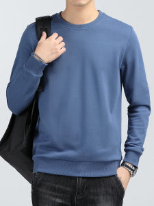 PERDONTOO | Crew Neck Casual Solid Color No Hood Loose Fleece Knit Sweatshirt