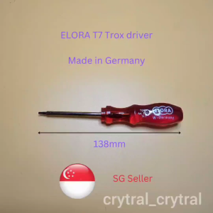 SG SELLER : ELORA T7 Trox Driver. Made in Germany. Total length 138mm. Is for Precision Screw