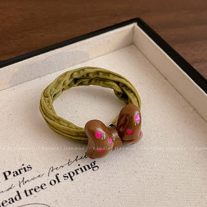 ยางรัดผมลายผีเสื้อสำหรับผู้หญิง ยางรัดผมทรงลำไส้แบบยืดหยุ่นสูง ทนทานต่อการสึกหรอ ไม่ทำลายเส้นผม เครื่องประดับผมสุดน่ารัก