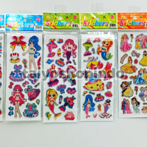 TAIYO Stiker Timbul Hologram Karakter 3D Random Sticker Motif Kartun Tempel Seni Kerajinan Mainan