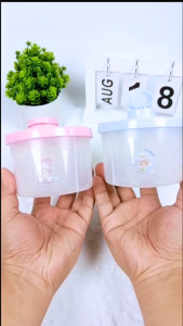 Precious Moments 4-Division Portable Baby Milk Powder Container Travel-Friendly Storage
