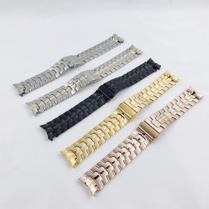No Gaps Strap For Samsung Galaxy Watch 7 6 5 4 40mm 44mm Band Bracelet Metal Belt Stainless Steel Watchbands Galaxy Watch 4 6 Classic 47mm 43mm Galaxy Watch 5 5 Pro 45mm