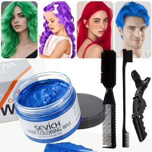 Temporary Hair Color Wax Kit for Men Women Kid Daily Party Cosplay DIY Washable Instant Hair Dye Cream Blue Purple Red Green