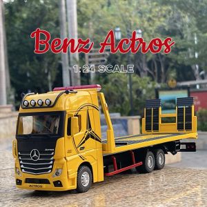 [MagicT] Xe Tải Mô Hình Hợp Kim Kẽm Benz Actros TỈ LỆ 1:24 Với Xe Hiệu Ứng Ánh Sáng & Âm Thanh Đồ Chơi Đúc Khuôn Quà Tặng Bộ Sưu Tập Đồ Trang Trí Cho Bé Trai