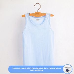 Ying Bo Lun Pure Cotton Kids Vest Summer Sleeveless White Childrens Boys Cotton Underwear Cotton Vest