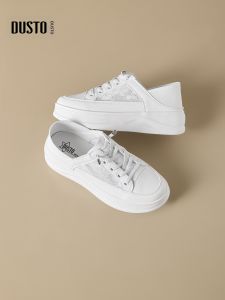 DUSTO | Thick Sole Round Head Elevating Casual Students Shoes Breathable Mesh
