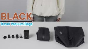 17L Vacuum Compression Bag with Air Pump Reusable Travel Clothing Storage Bag Compression Luggage Bag (white)