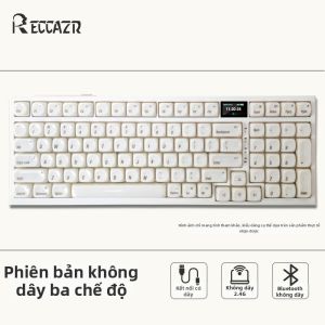 Bàn Phím Cơ Đặt Hàng Theo Yêu Cầu 3 Chế Độ Không Dây Bluetooth