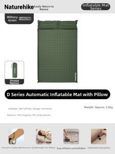 NatureHike | Automatic Inflatable Pillow Pad for Indoor Outdoor Use