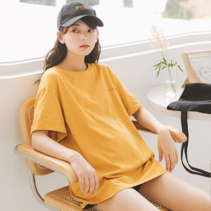 Maternity Summer Top Summer Large Size Maternity Short-Sleeved T-shirt Summer Mid-Length Loose Cotton Half Sleeves T-shirt for Women