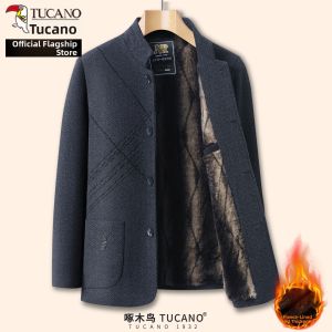 TUCANO | Warm Thickened Quilted Mens Zhongshan Jacket Stand Collar