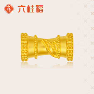 Lucky Charm Bamboo-shaped Gold Bracelet