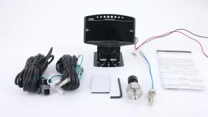 RYSJM | 5in1 Tachometer Water Temperature Oil Pressure Gauge Voltmeter Fuel Level + Water Temp Sensor 10mm Oil Press Sensor 1/8 NPT