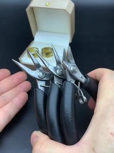 1Pc Palm Jewelry Pliers Needle-Nose Pliers Diagonal Pliers Stainless Steel Jewelry Making Tool