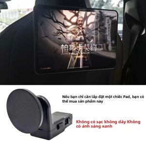 Sạc Không Dây Đế Sạc Giá Đỡ Điện Thoại Đế Đèn LED Từ Tính Phụ Kiện Ô Tô Tương Thích Đa Năng Màu Đen Cho BMW X7 X6 X5 X3 I5 I7 IX