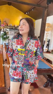 ชุดเซ็ท รุ่นส่าหรี ลายเก๋ๆ ผ้าใส่สบายมาก ผ้าคัตตอนอินเดียลายใหม่ล่าสุด นุ่ม ใส่สบายสุดๆ