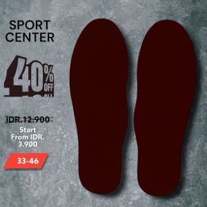 Insole Sepatu Polos 5mm / Alas Dalam Sepatu Polos Ukuran 33-46