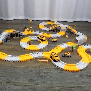 Đồ chơi lắp ghép đường ray ô tô tàu hỏa cho bé giúp phát triển trí tuệ trẻ chất liệu nhựa cao cấp an toàn