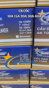 [Giá rẻ] Bộ sản phẩm CB cóc (cầu dao an toàn) 10A-15A-20A-30A-40A kèm hộp đựng CB cóc gắn nổi