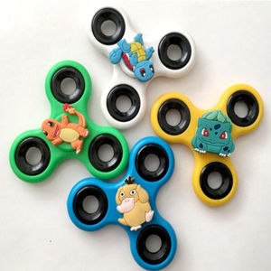 Bandai | 1 Pc Cartoon Fidget Spinner Super Hero PVC Model Stress Relieving Hand Spinner Gift Toy