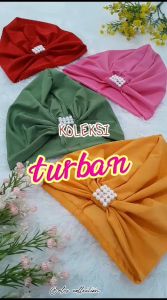 Isi 12 pcs Turban Mutiara Bayi & Anak Perempuan
