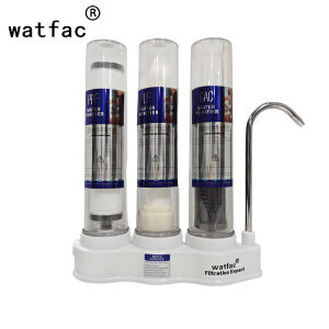 Watfac ba giai đoạn siêu lọc máy lọc nước hộ gia đình nhà bếp lọc máy lọc nước uống loại bỏ các tạp chất clo và trầm tích