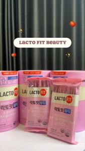 ❣️รุ่นอัพเกรด❣️Lacto-Fit Probiotics Beauty ช่วยเรื่องขับถ่ายและเพิ่มความสวยด้วยคอลลาเจน 1 กระปุก 60 ซอง