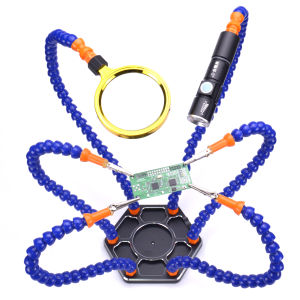 Third Hand Soldering PCB Holder Tool Helping Hands Crafts Hobby Welding Station for RC Electronic Boards Repair