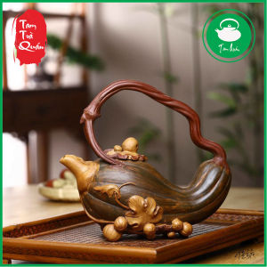 Ấm tử sa đề lương bí ngô Nghi Hưng 380ml