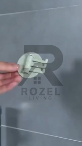 ROZEL Gantungan Tempel Dinding Cabang 3 Kait Rotating Hook 3in1 / Gantungan Serbaguna 3 Hanger