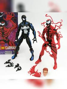 ZD Toys | ML Legends Amazing Spider‑Man VS Carnage 2‑Pack Action Figure 16cm Fully Articulated Model Desktop Collectible Toy Gift