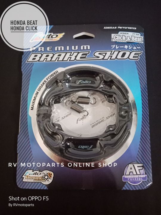 FAITO brake shoe Honda beat / click / pcx 150 Lazada PH